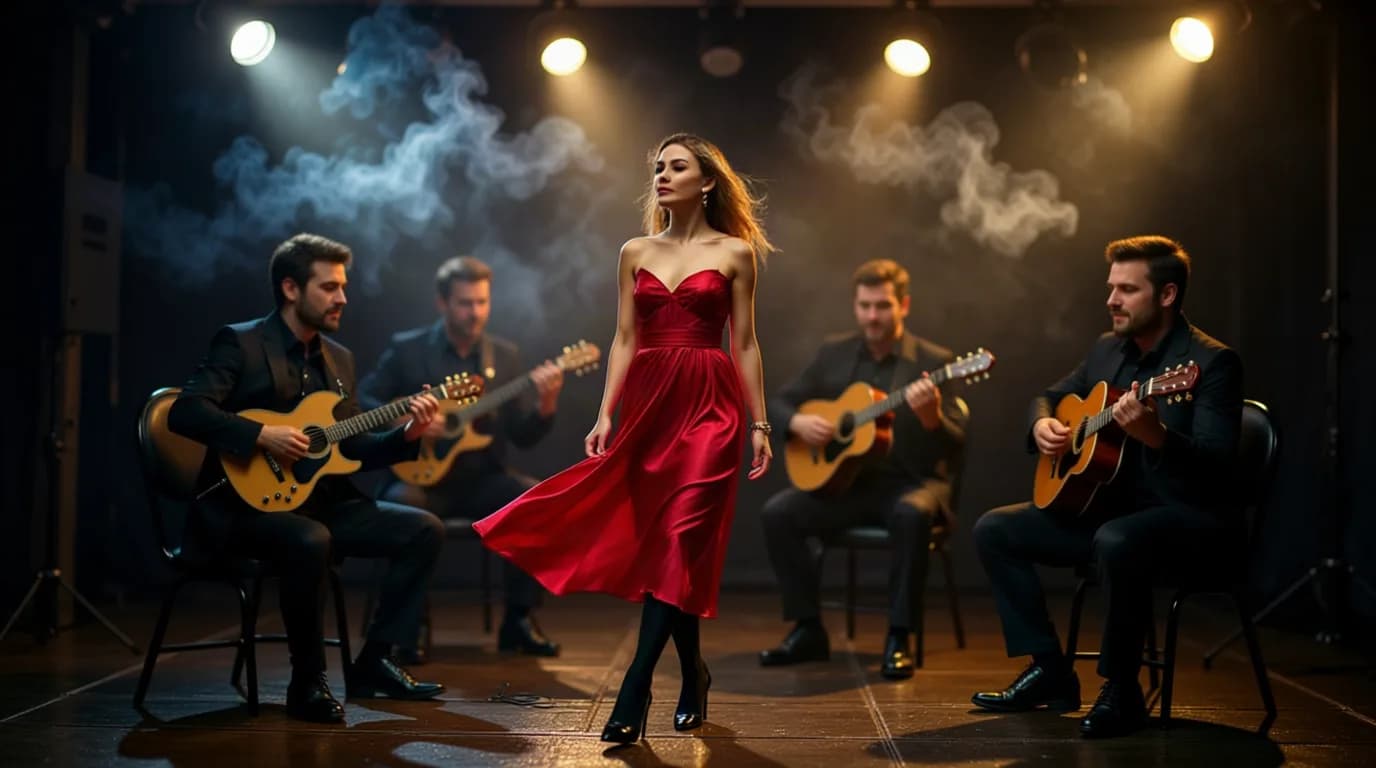 a jazz trio on a tiny stage, smoke, warm spotlights, macro, extreme detail, f/1.4, no text, no watermark, no logo, generated with Qwen Image Edit Image To Image on Knowlify